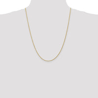 14k 1.3mm Solid D/C Machine-Made Chain-M012L-24