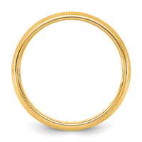 14KY 5.5mm Milgrain Half Round Band-M055