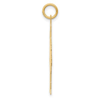 14k Plain Polished Large Girl Charm-M116