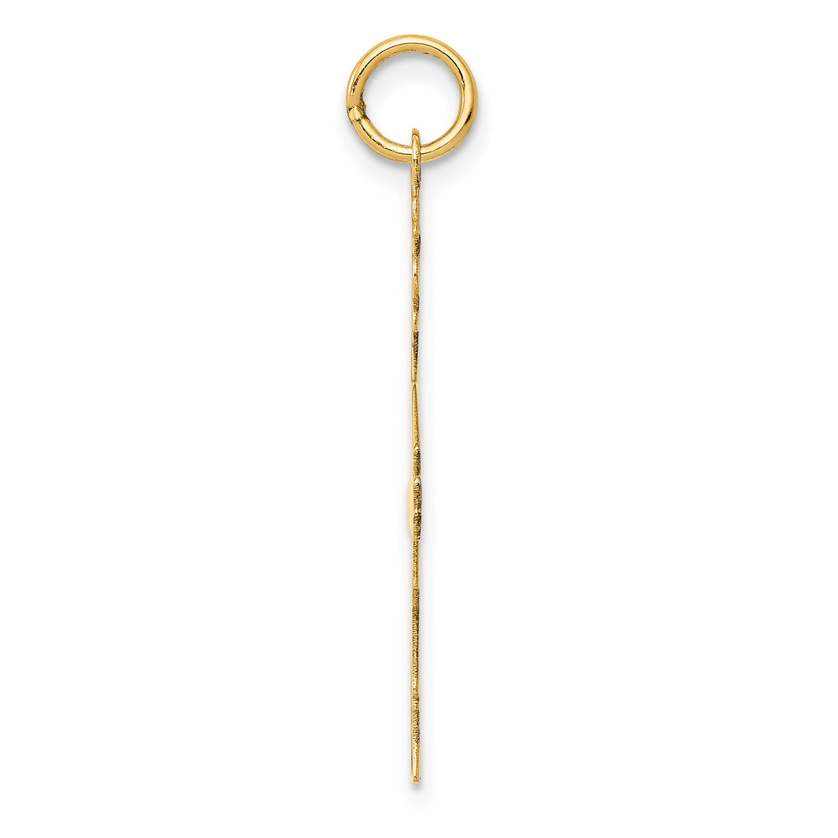 14k Plain Polished Large Boy Charm-M117