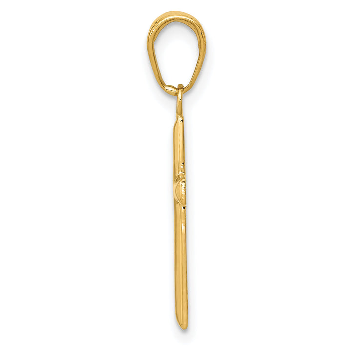 14k Small Cross Pendant-M1322