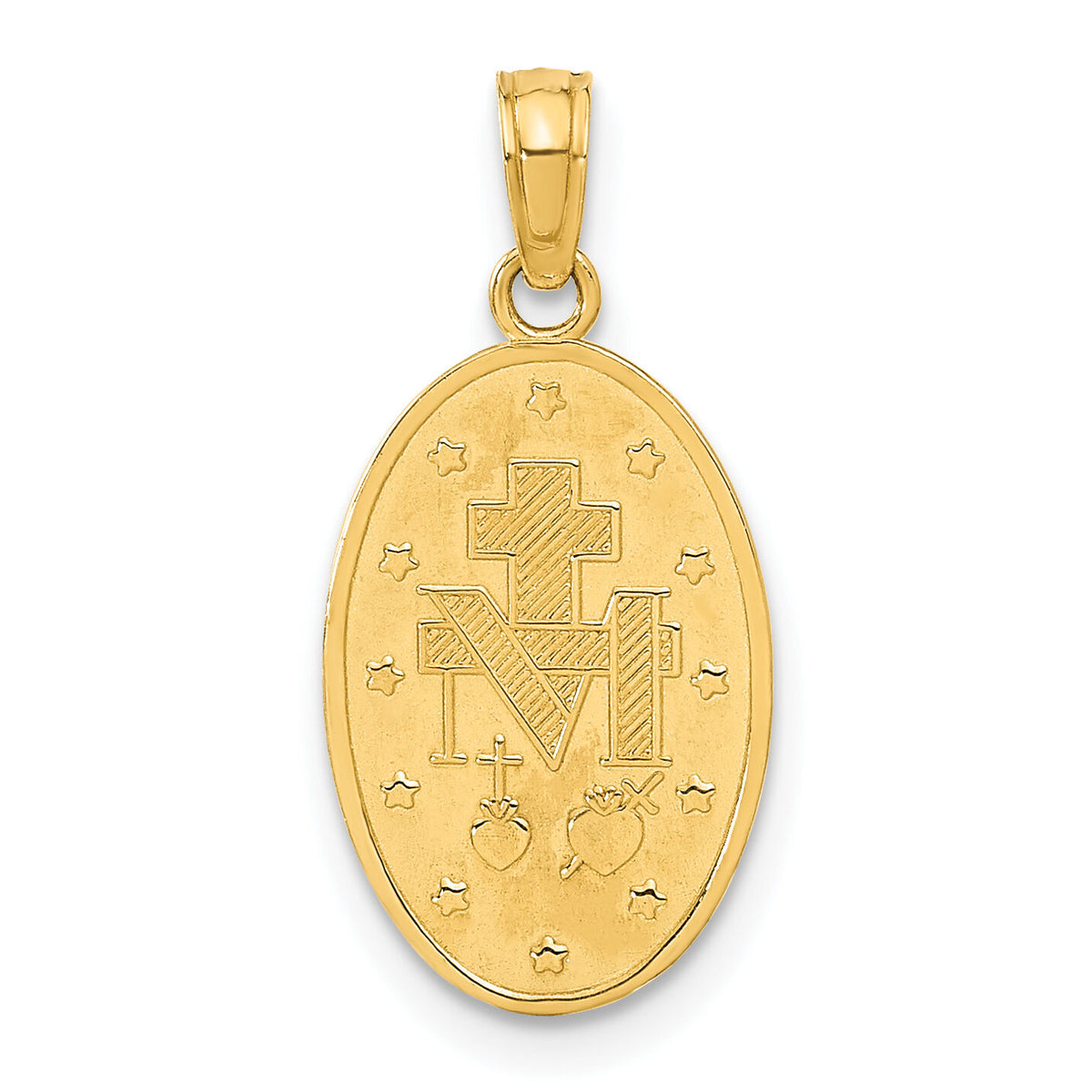 14k Miraculous Medal Pendant-M1431