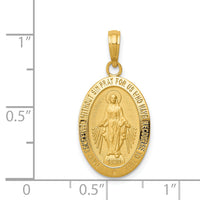 14k Miraculous Medal Pendant-M1432