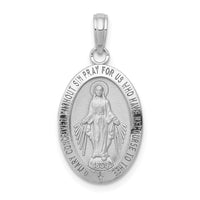 14k White Gold Miraculous Medal Pendant-M1432W