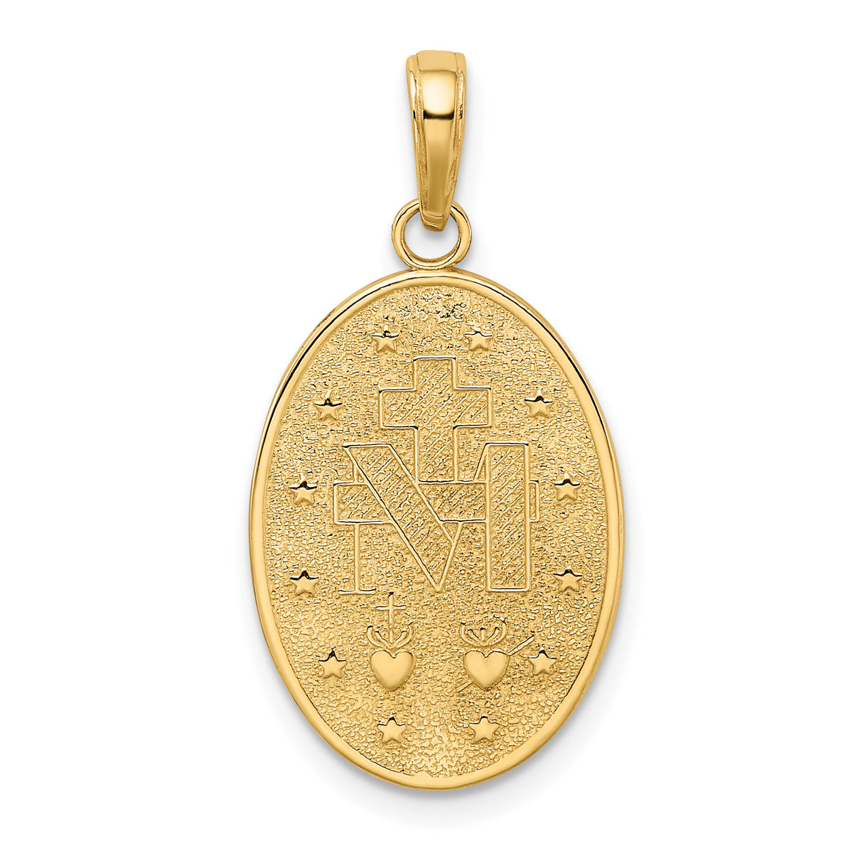 14k Miraculous Medal Pendant-M1433