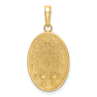14k Red Enameled Miraculous Medal Pendant-M1433ER