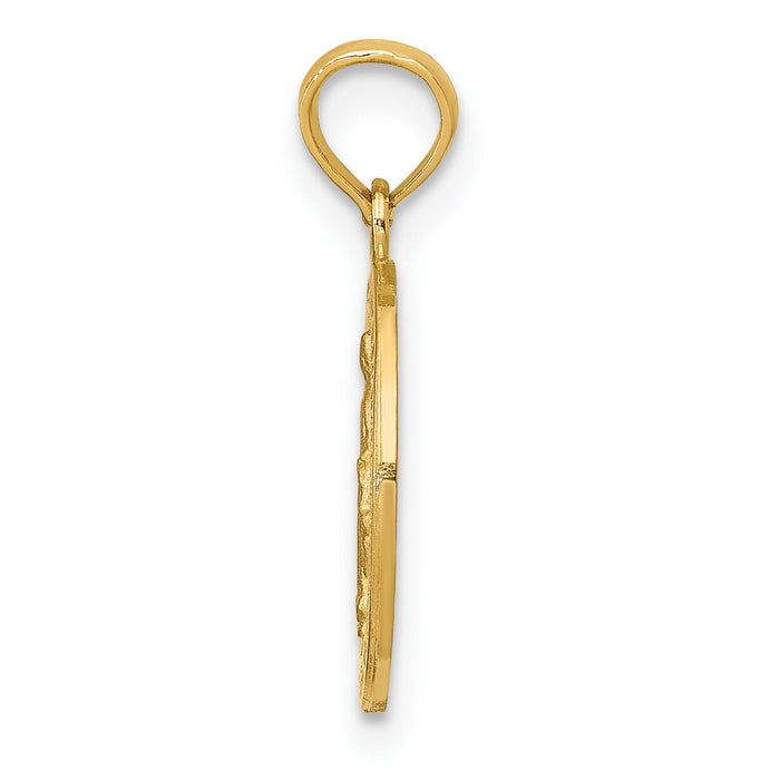 14k Miraculous Medal Pendant-M1436