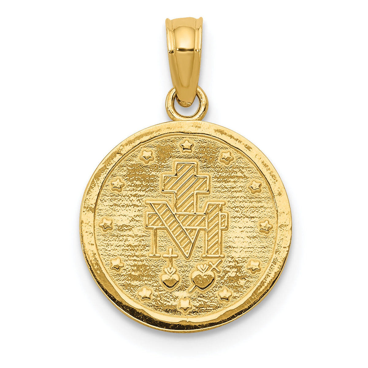 14k Miraculous Medal Pendant-M1436