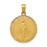 14k Miraculous Medal Pendant-M1437