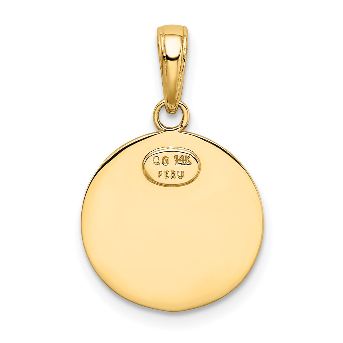 14k Saint Christopher Medal Charm-M1454