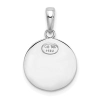 14k White Gold Saint Christopher Medal Charm-M1454W