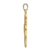 14k Four-Way Medal Pendant-M1458