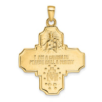 14k Four-Way Medal Pendant-M1458