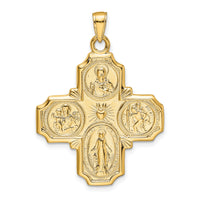 14k Four-Way Medal Pendant-M1458
