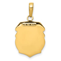 14k Saint Michael Medal Badge Pendant-M1462