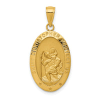 14k Saint Christopher Medal Pendant-M1478