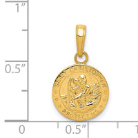 14k Saint Christopher Medal Charm-M1481