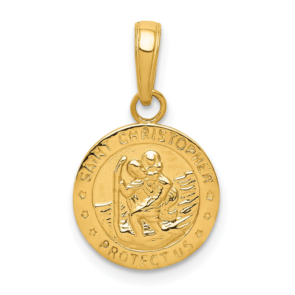 14k Saint Christopher Medal Charm-M1481