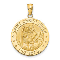 14k Saint Christopher Medal Pendant-M1484