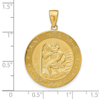 14k Saint Christopher Medal Pendant-M1485