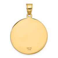 14k Saint Christopher Medal Pendant-M1487