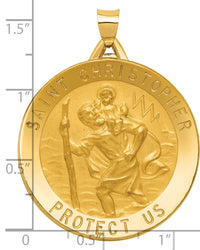 14k Saint Christopher Medal Pendant-M1488