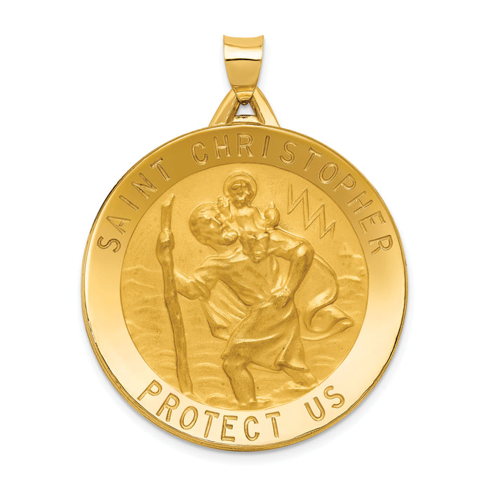 14k Saint Christopher Medal Pendant-M1488
