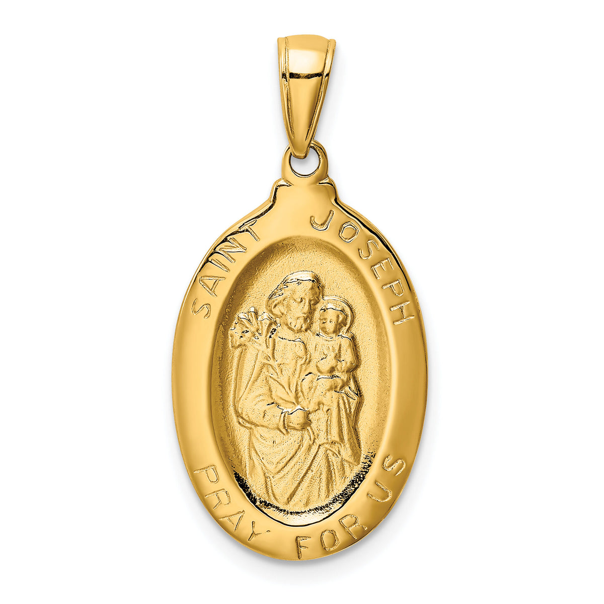 14k Saint Joseph Medal Pendant-M1502
