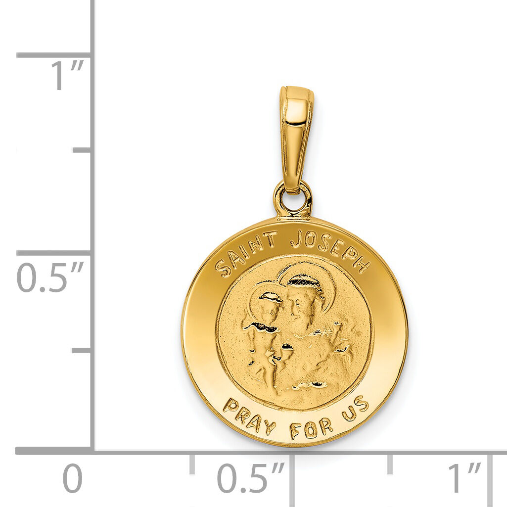 14k Saint Joseph Medal Charm-M1505