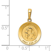 14k Saint Joseph Medal Charm-M1505