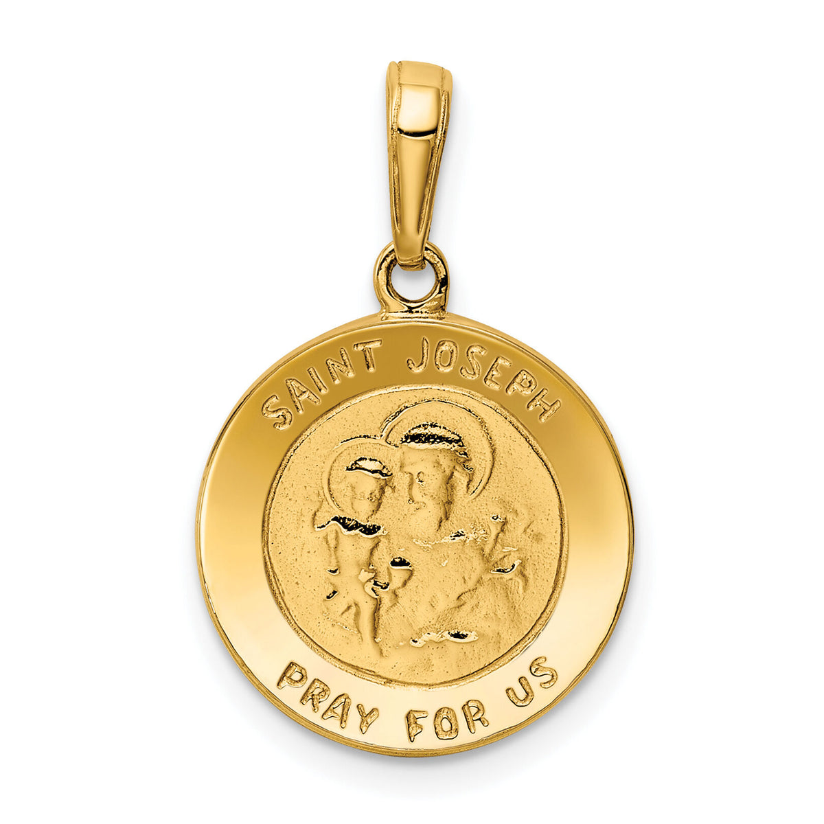 14k Saint Joseph Medal Charm-M1505