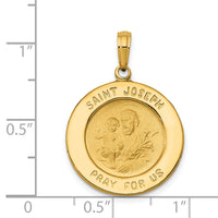 14k Saint Joseph Medal Pendant-M1506