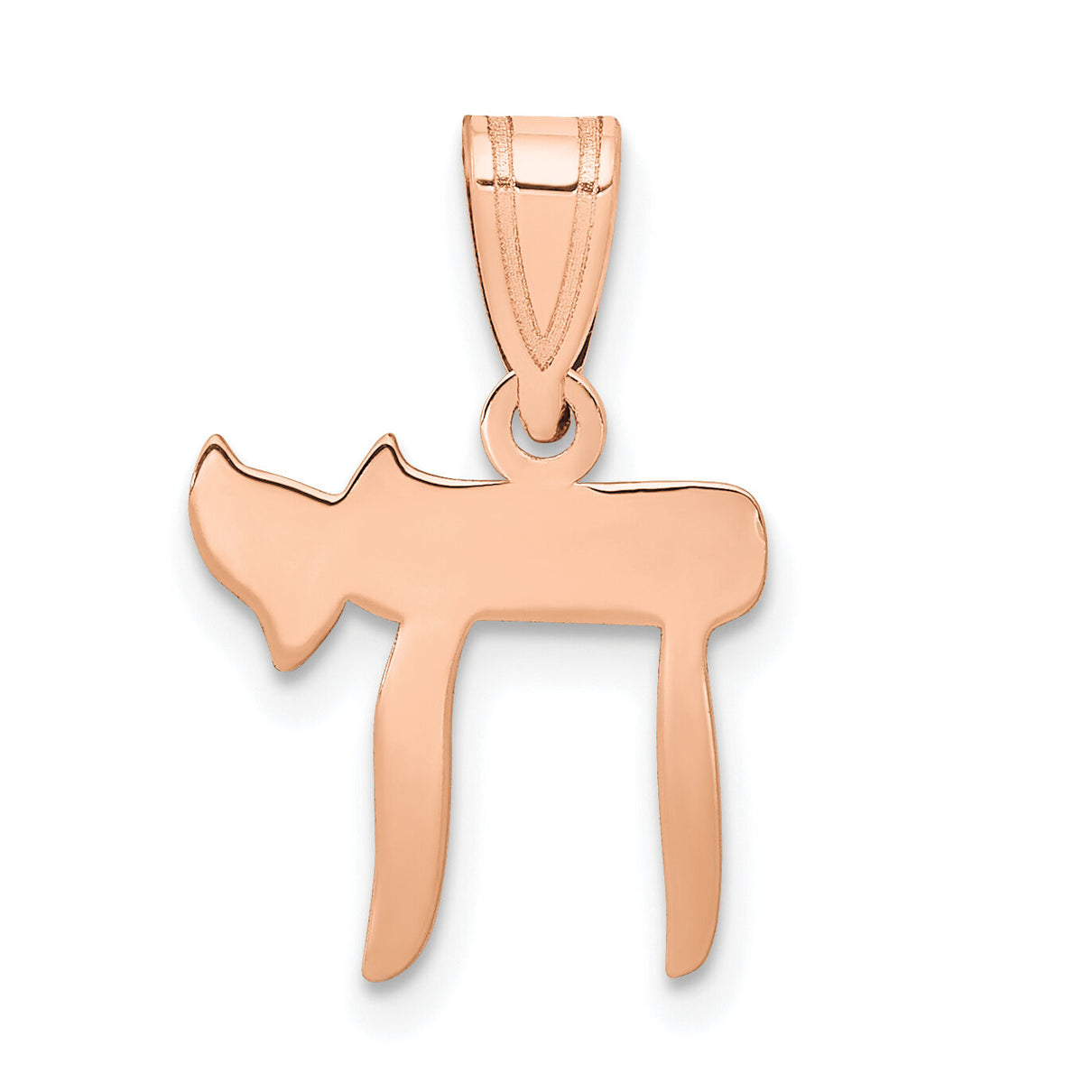 14k Rose Gold Chai Pendant-M1597R