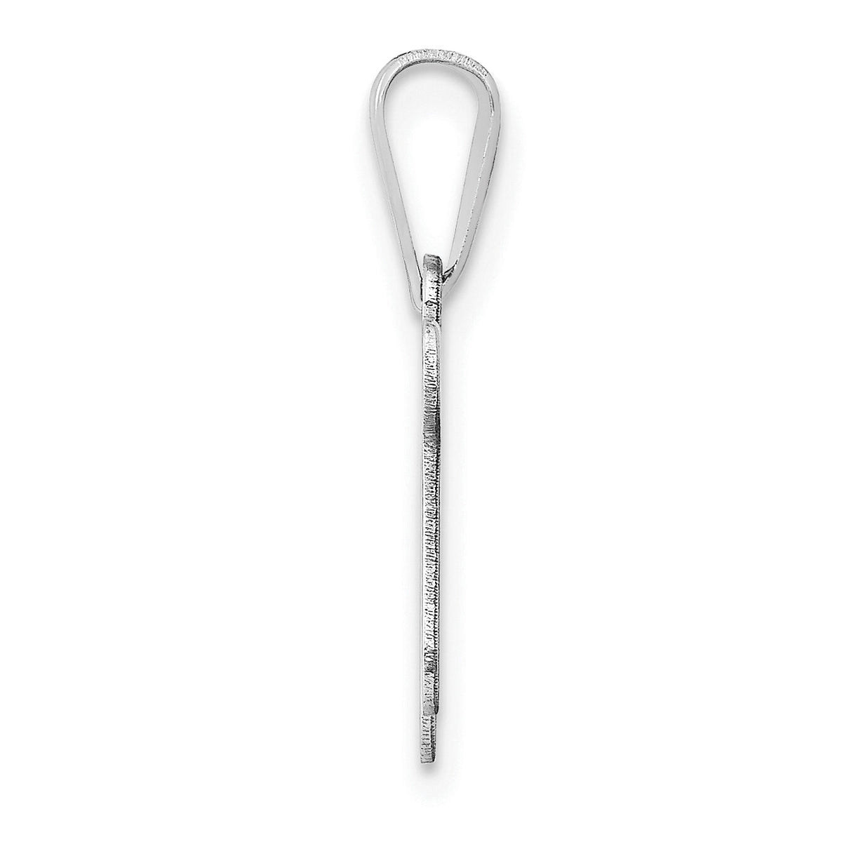 14k White Gold Chai Pendant-M1597W