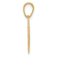 14k Reversible FOR MY DAUGHTER Heart Pendant-M175