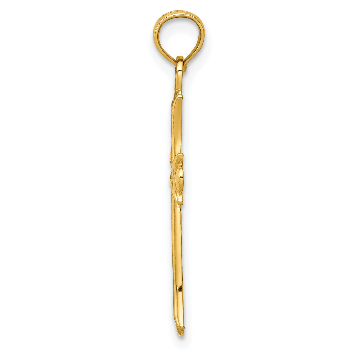 14k Fleur De Lis Cross Pendant-M1849