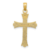 14k Fleur De Lis Cross Pendant-M1849