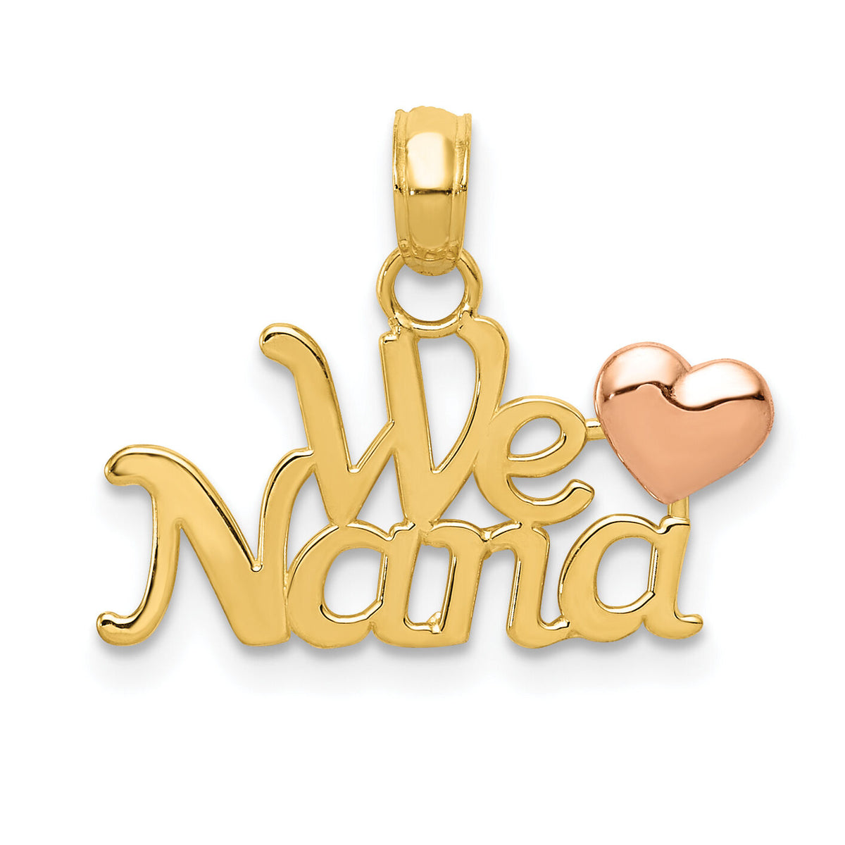 14k Two-Tone WE LOVE NANA Charm-M2171