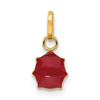 14k Enameled Ladybug Charm-M2220