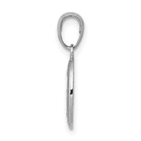14k White Gold Miraculous Medal Charm-M2515W