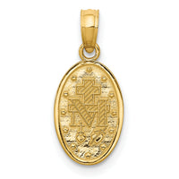 14k w/Rhodium Miraculous Medal Charm-M2516