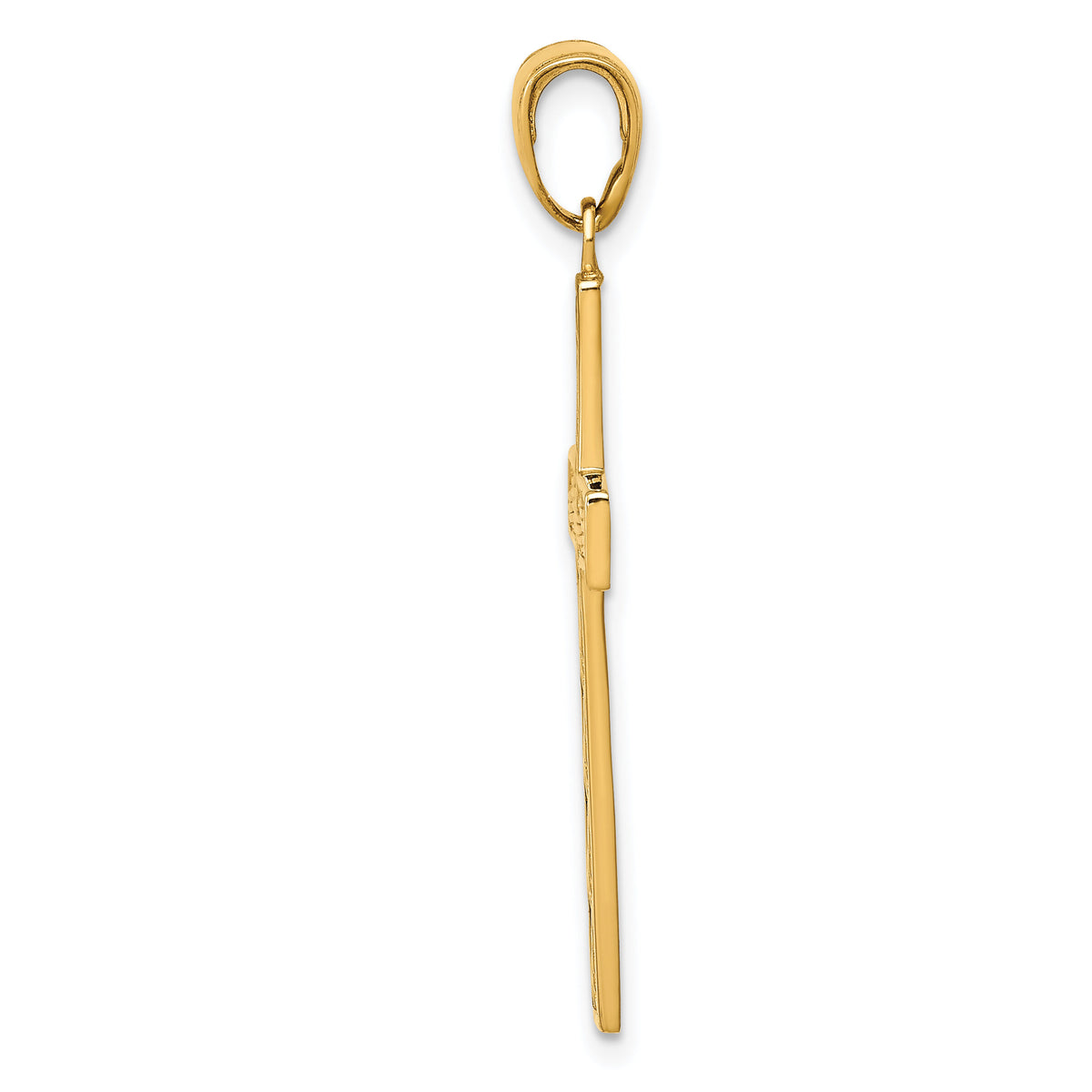 14k Rope Cross Pendant-M2545