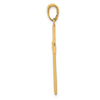 14k Rope Cross Pendant-M2545