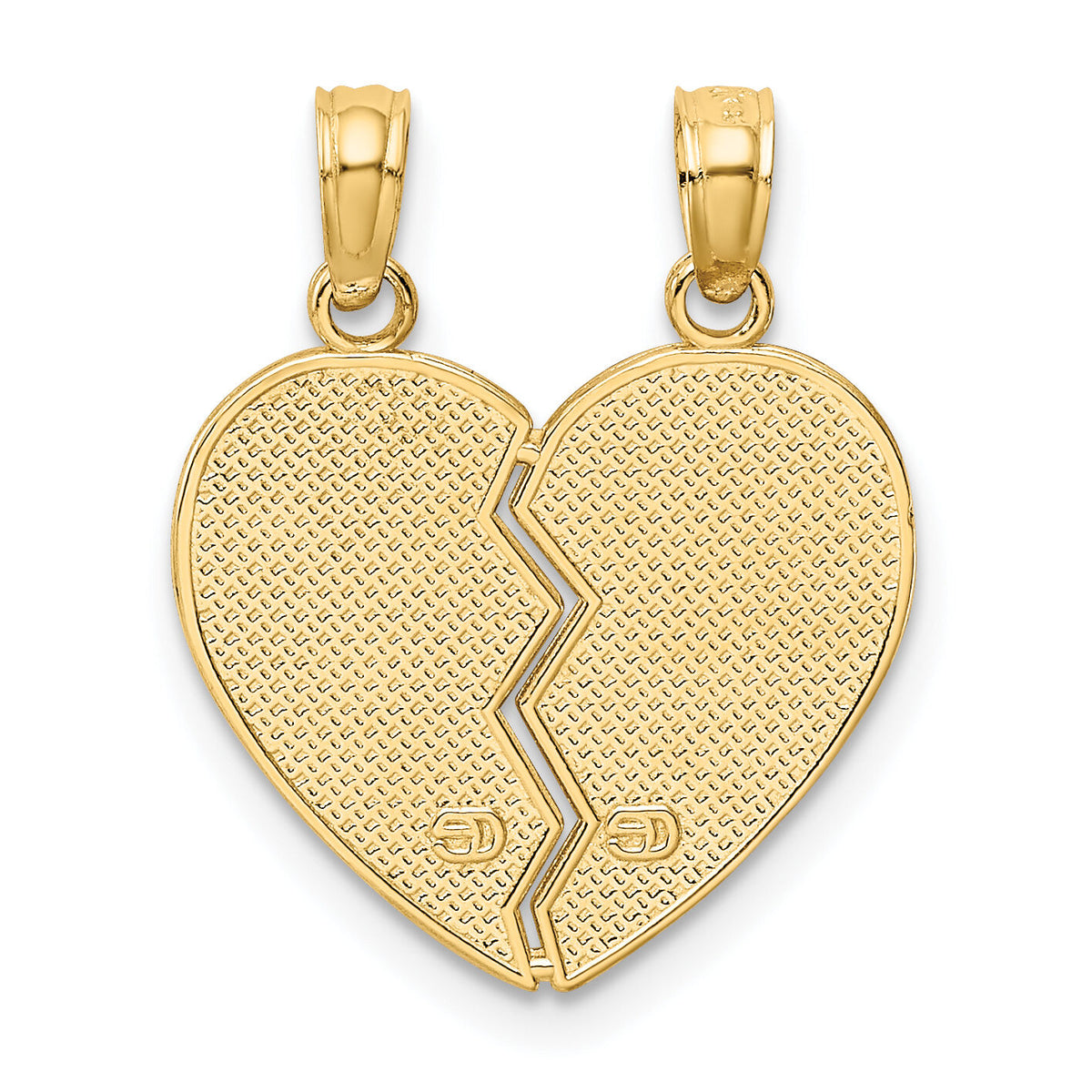 14k Enameled MOTHER - DAUGHTER Break-apart Pendant-M2696