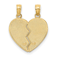 14k Enameled MOTHER - DAUGHTER Break-apart Pendant-M2696