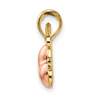 14k Two-tone w/White Rhod BIG SIS-LIL SIS Break-a-part Pendant-M2698