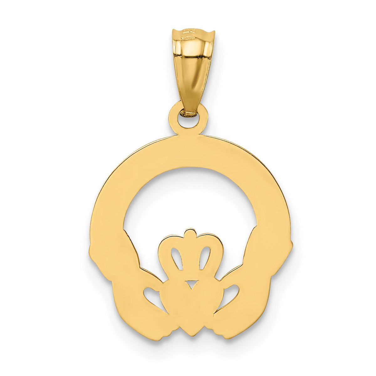 14k Claddagh Charm-M298