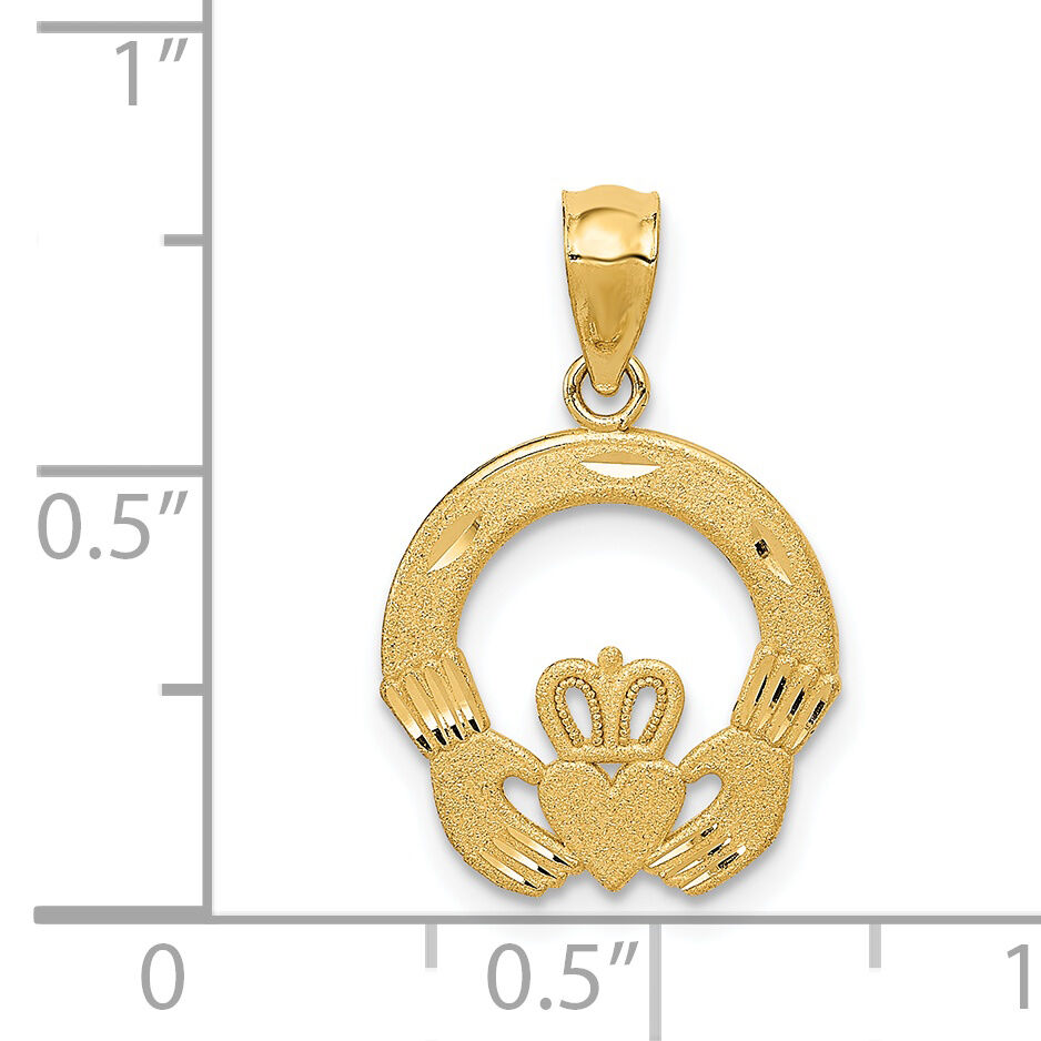 14k Claddagh Charm-M298