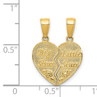 14k BIG SISTER-LITTLE SISTER Break-apart Charm-M309