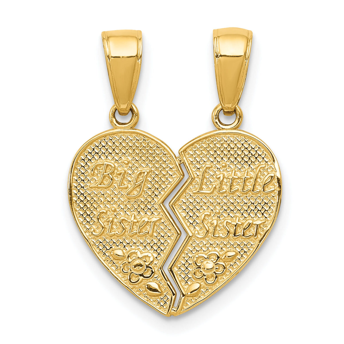 14k BIG SISTER-LITTLE SISTER Break-apart Charm-M309